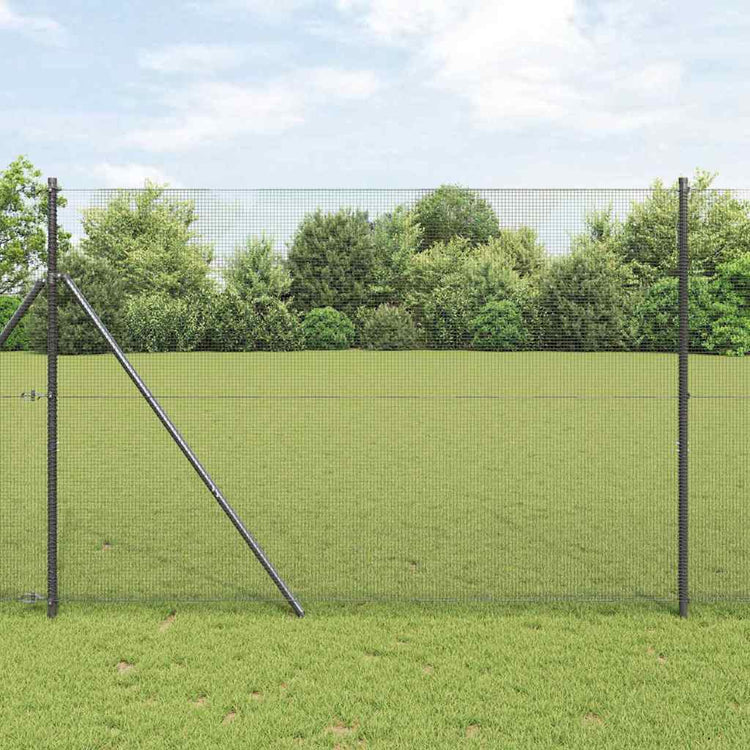 Poteau de clôture Vidaxl gris 10 x 1,6 m (maille 12 x 12 mm)