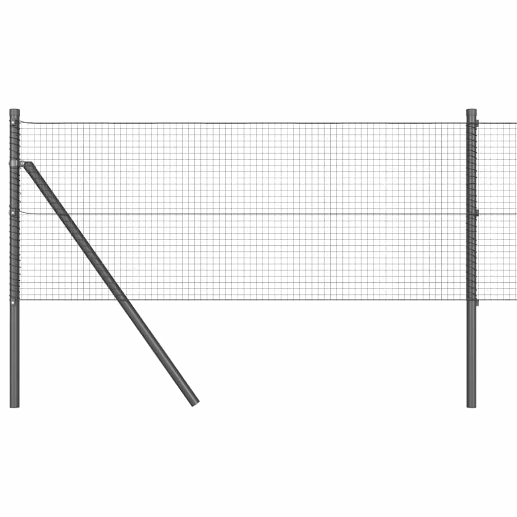 Poteau de clôture Vidaxl gris 25 x 0,8 m (maille 19 x 19 mm)
