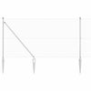 Vidaxl poteau de clôture argent 10 x 0,8 m (maille 19 x 19 mm) acier