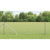 Vidaxl poteau de clôture argent 25 x 0,8 m (maille 19 x 19 mm) acier
