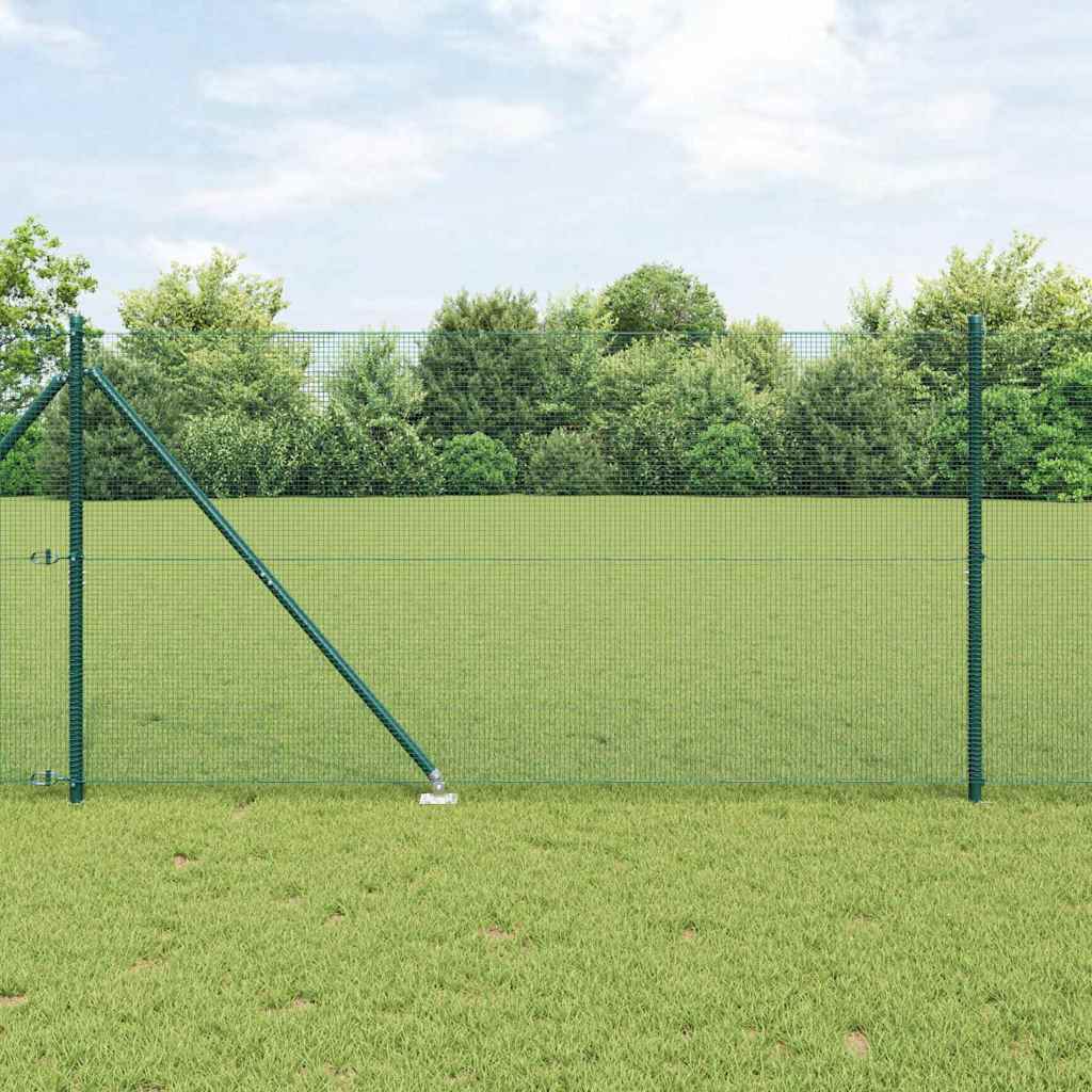 Poteau de clôture Vidaxl vert 10 x 1,2 m (maille 12 x 12 mm)