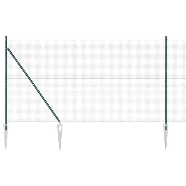 Poteau de clôture Vidaxl vert 10 x 1,4 m (maille 19 x 19 mm)