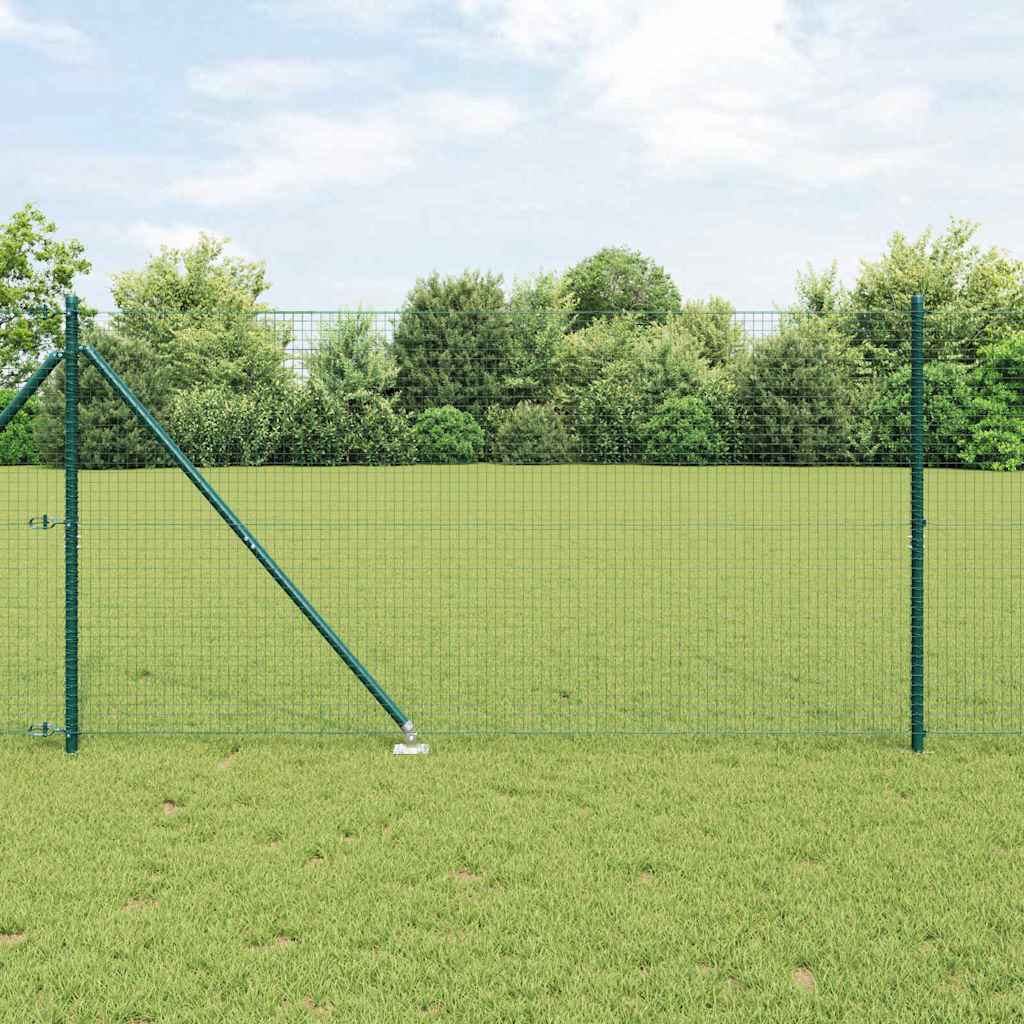 Poteau de clôture Vidaxl vert 10 x 1,4 m (maille 25 x 25 mm)