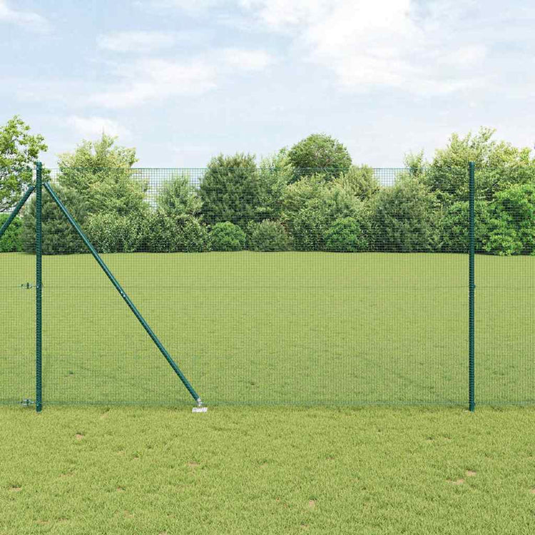 Poteau de clôture Vidaxl vert 10 x 1,5 m (maille 16 x 16 mm)
