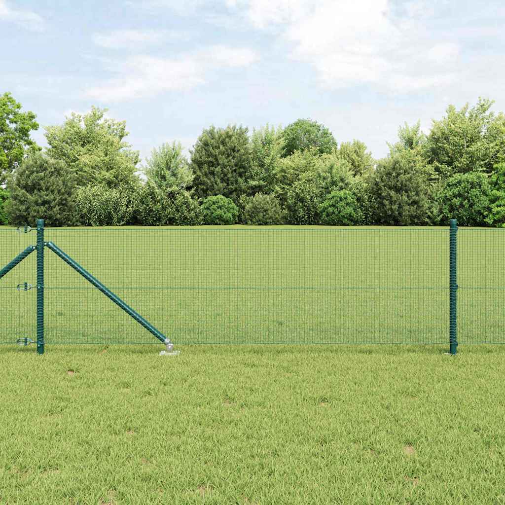 Poteau de clôture Vidaxl vert 25 x 0,8 m (maille 12 x 12 mm)