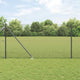 Vidaxl poteau de clôture gris 10 x 1 m (maille 12 x 12 mm) acier