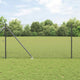 Vidaxl poteau de clôture gris 10 x 1 m (maille 16 x 16 mm) acier