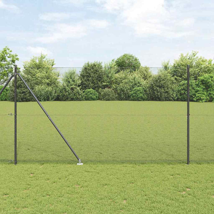 Poteau de clôture Vidaxl gris 10 x 1,6 m (maille 12 x 12 mm)