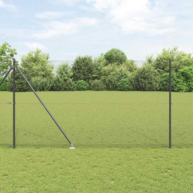 Poteau de clôture Vidaxl gris 10 x 1,6 m (maille 16 x 16 mm)