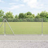 Vidaxl poteau de clôture argent 25 x 0,8 m (filet de clôture 16 x 16 mm) acier