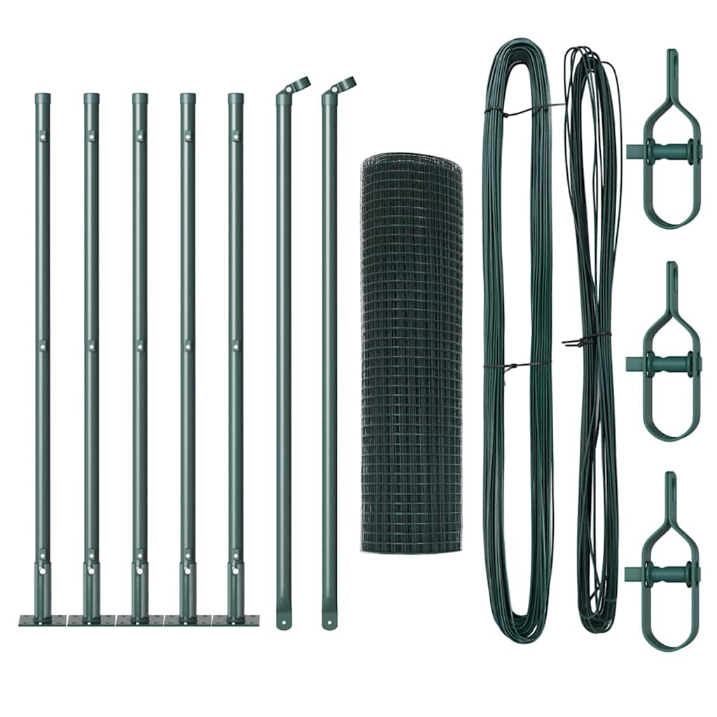 Poteau de clôture Vidaxl vert 10 x 0,6 m (maille 19 x 19 mm)