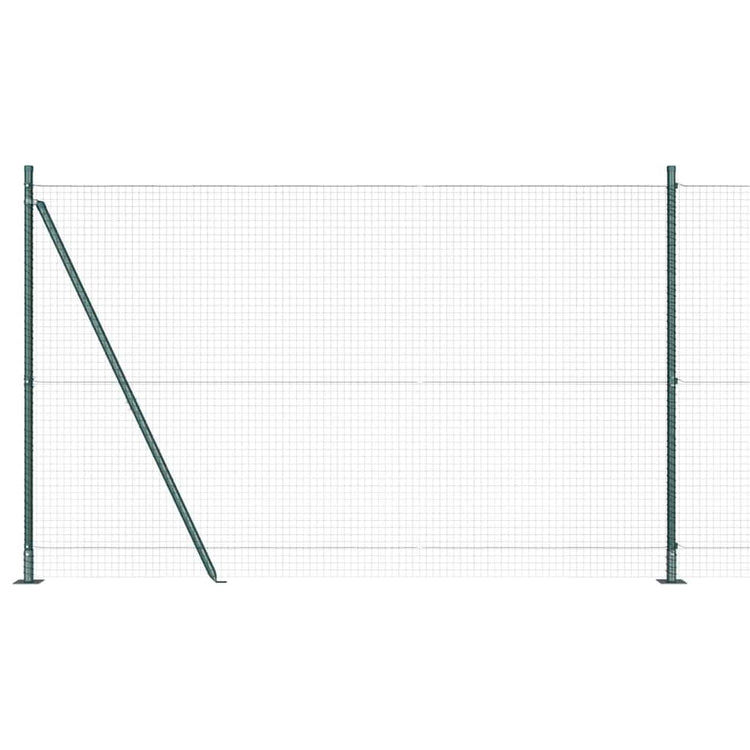 Poteau de clôture Vidaxl vert 10 x 1,6 m (maille 25 x 25 mm)