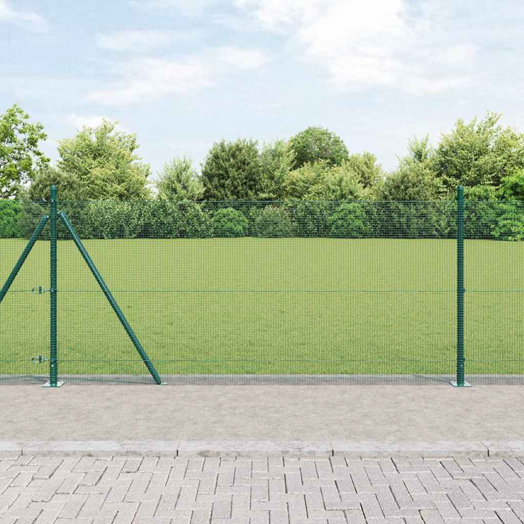 Poteau de clôture Vidaxl vert 25 x 0,8 m (maille 12 x 12 mm)