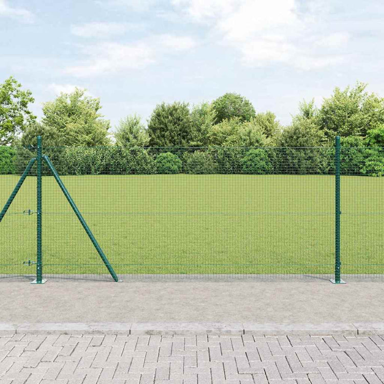 Poteau de clôture Vidaxl vert 25 x 0,8 m (maille 19 x 19 mm)