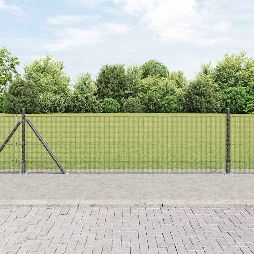Poteau de clôture Vidaxl gris 10 x 0,6 m (maille 12 x 12 mm)