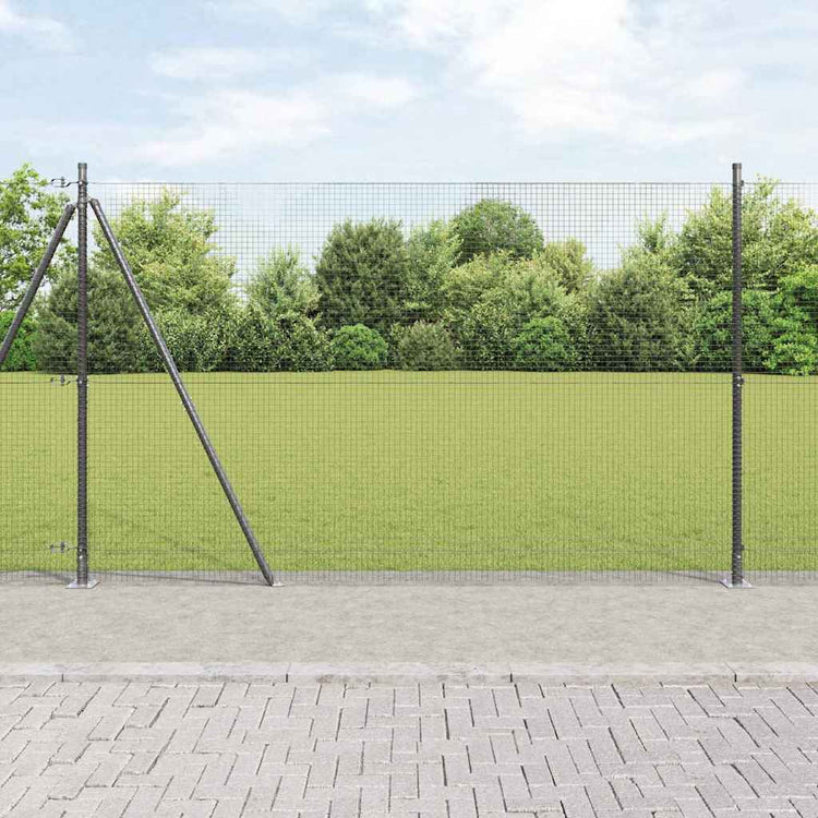 Poteau de clôture Vidaxl gris 10 x 1,4 m (maille 19 x 19 mm)