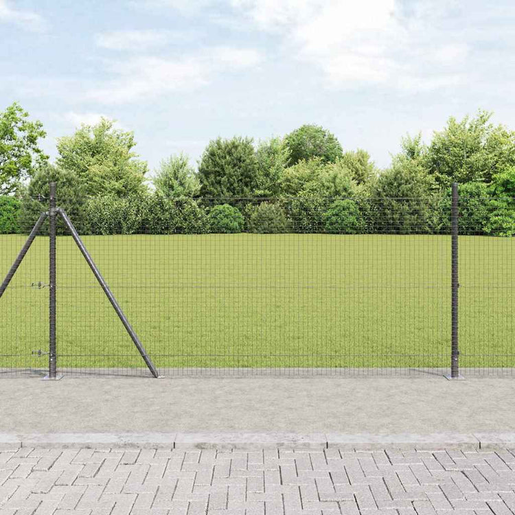 Poteau de clôture Vidaxl gris 25 x 0,8 m (maille 25 x 25 mm)
