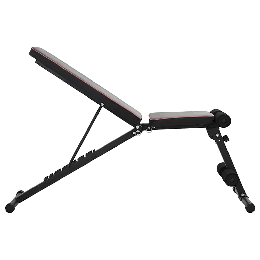 Vidaxx banc de musculation noir 131 x 41 x 110 cm acier thermolaqué