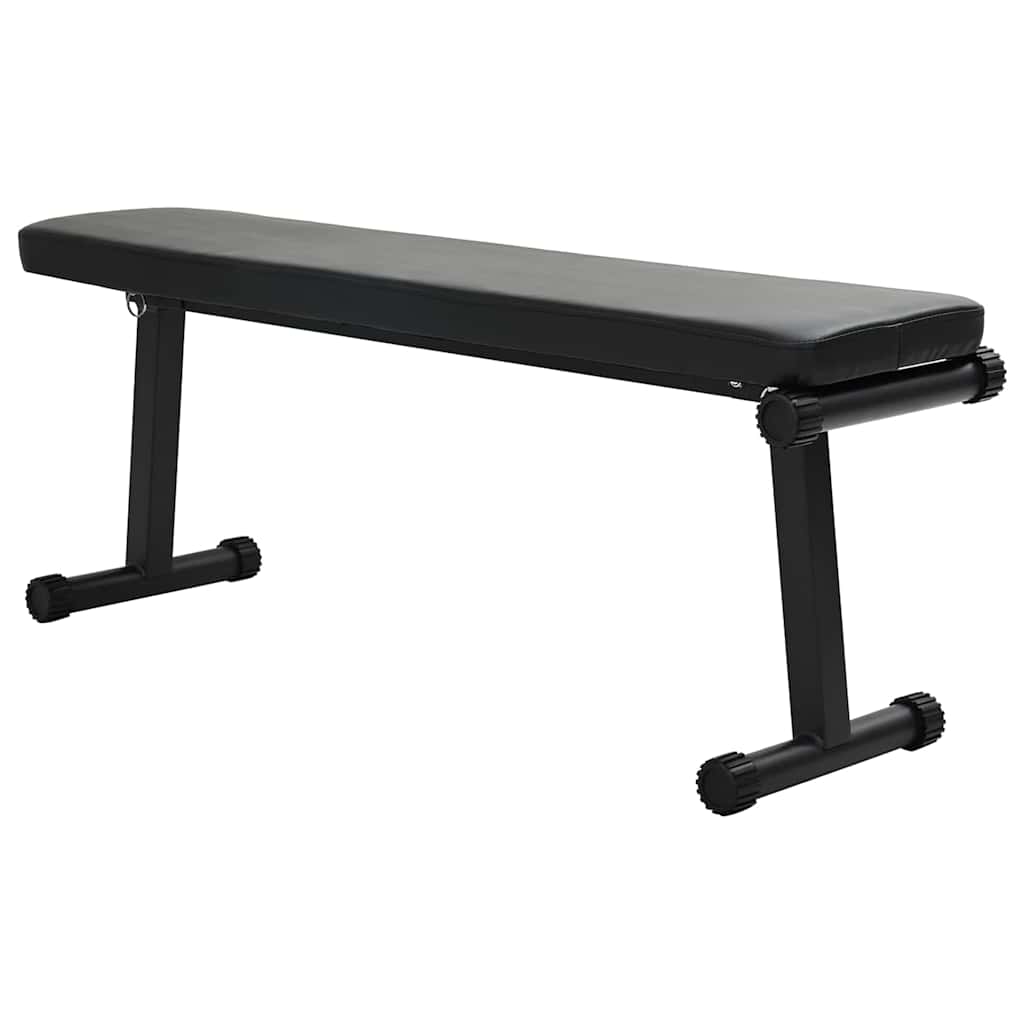 VidaXL banc de musculation noir 108 x 27 x 41 cm acier enduit de poudre