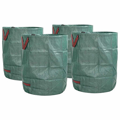 Vidaxxl sacs à déchets de jardin 4 pcs vert 66 x 66 x 83,5 cm polypropylène