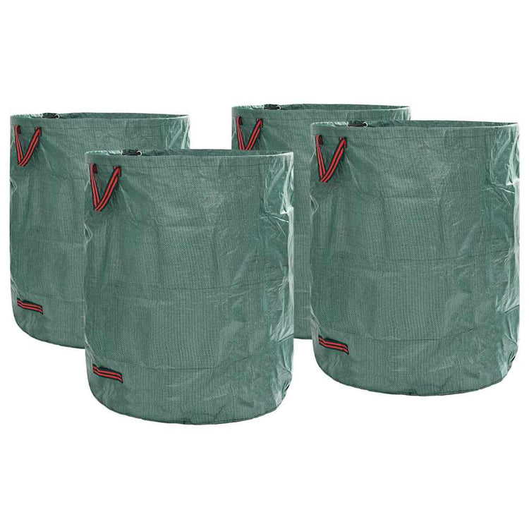 Vidaxxl sacs à déchets de jardin 4 pcs vert 79 x 79 x 99,5 cm polypropylène