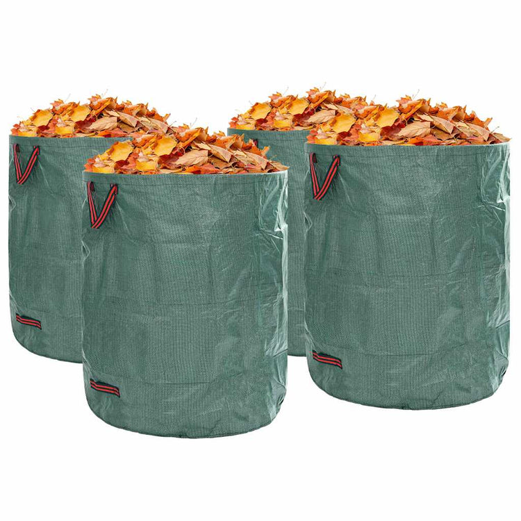 Vidaxxl sacs à déchets de jardin 4 pcs vert 79 x 79 x 99,5 cm polypropylène