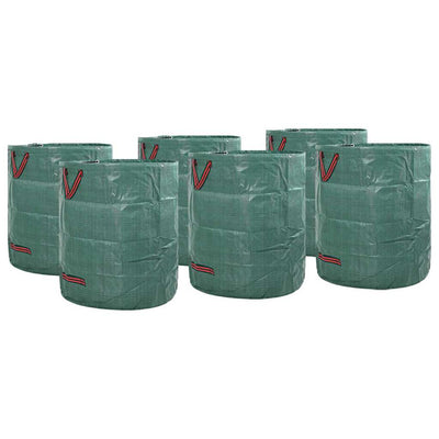 Vidaxxl sacs à déchets de jardin 12 pcs vert 45 x 45 x 76 cm polypropylène