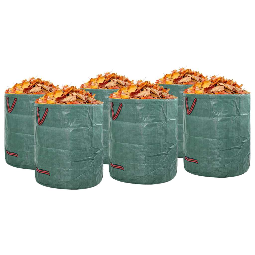 Vidaxxl sacs à déchets de jardin 12 pcs vert 45 x 45 x 76 cm polypropylène
