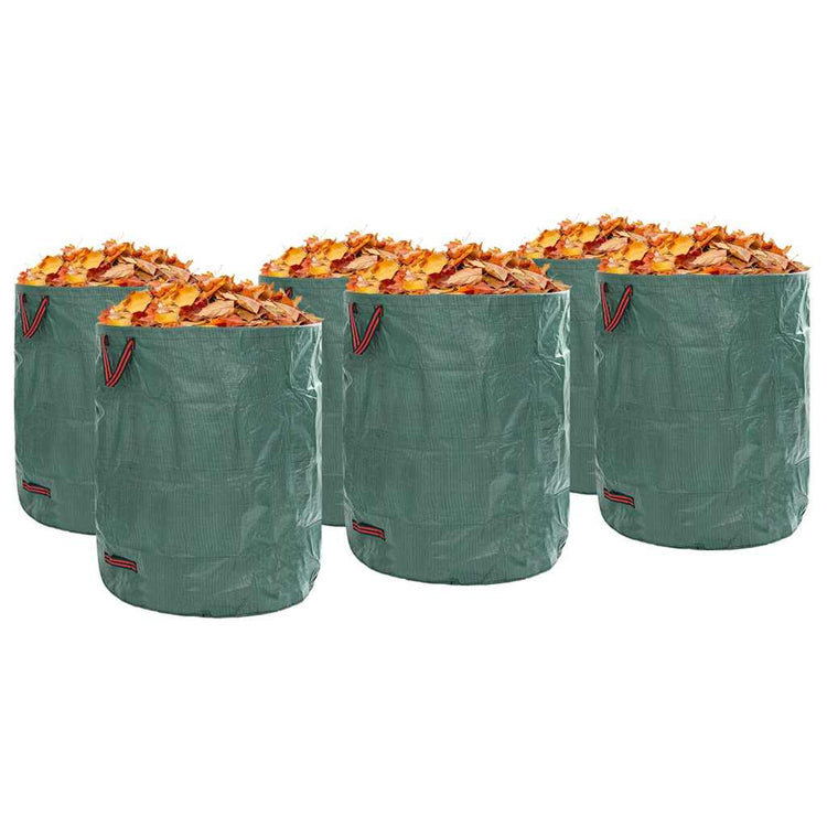 Vidaxxl sacs à déchets de jardin 12 pcs vert 79 x 79 x 99,5 cm polypropylène