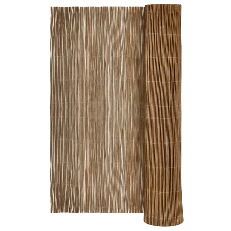 Vidaxl clôture en saule naturel 170 x 500 cm saule