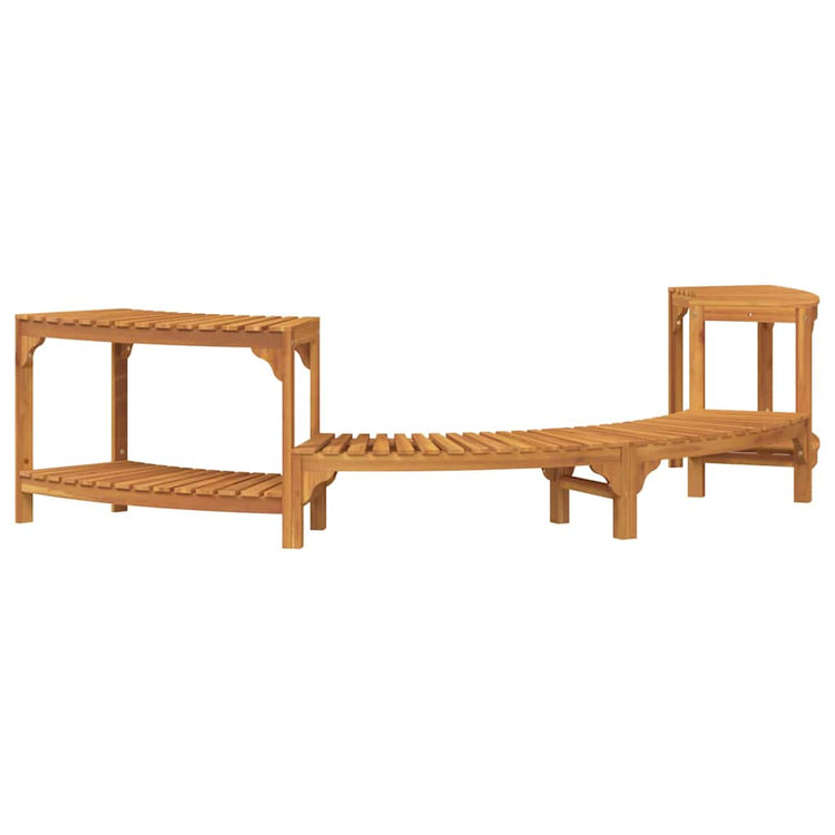 Vidaxx environnement spa demi-rond marron 252 x 112 x 55,5 cm