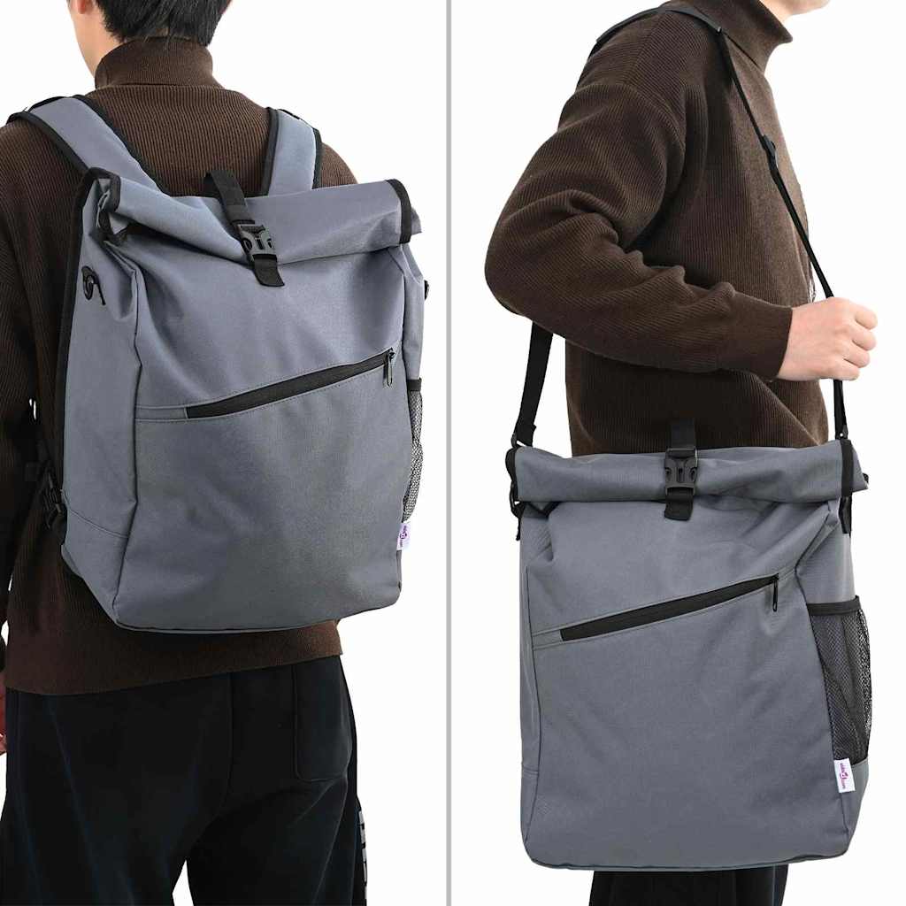 Vidaxx sac de vélo gris 33 x 16 x 60 cm polyester