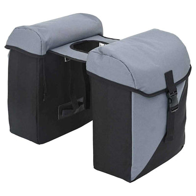Vidaxx sac de vélo gris et noir 31,5 x 15,5 x 40 cm polyester