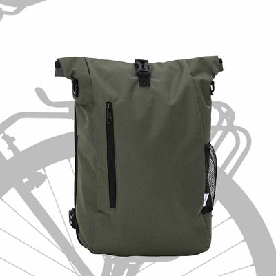 Vidaxx sac de vélo vert olive 31 x 13 x 58 cm polyester