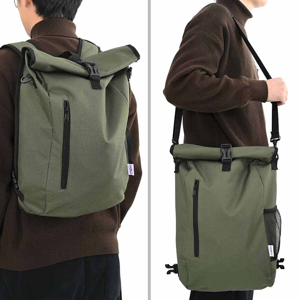 Vidaxx sac de vélo vert olive 31 x 13 x 58 cm polyester