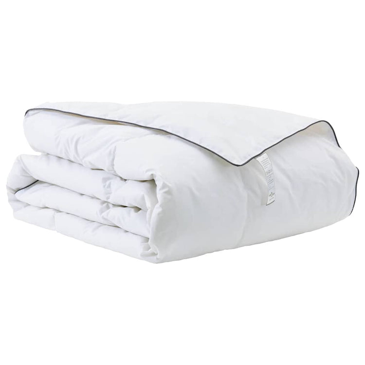 Vidaxl couette hiver blanc 155 x 200 cm plumes