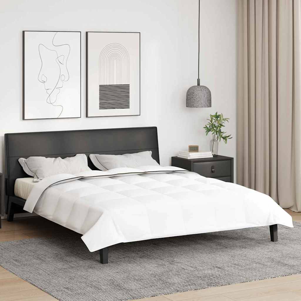 Vidaxl couette hiver blanc 200 x 240 cm plumes