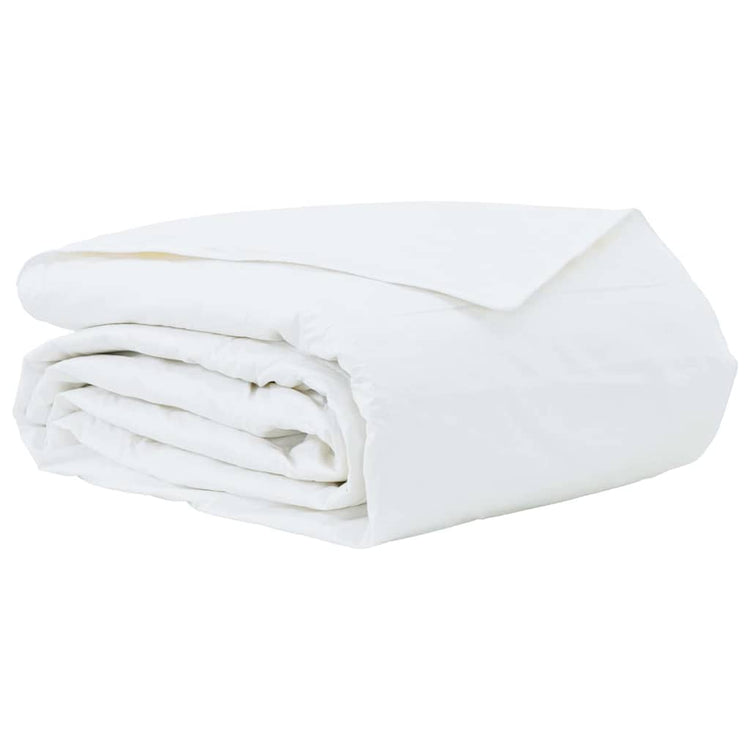 Vidaxl couette été blanc 200 x 200 cm plumes