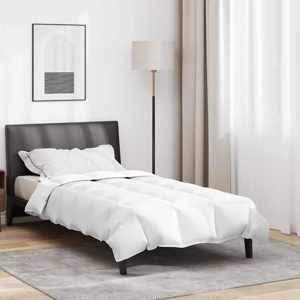 Vidaxl couette été blanc 155 x 220 cm plumes