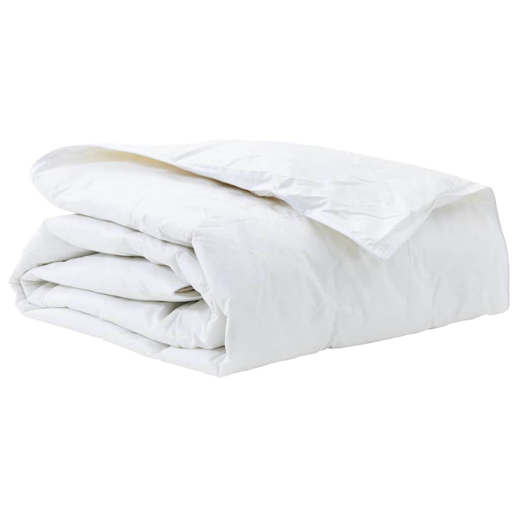 Vidaxl couette blanc 155 x 220 cm plumes