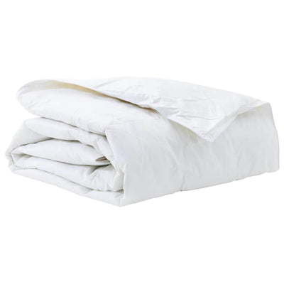 Vidaxl couette blanc 155 x 220 cm plumes