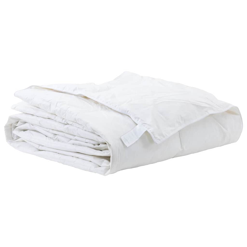 Vidaxl couette blanc 240 x 220 cm plumes