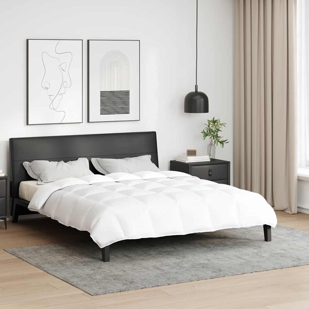 Vidaxl couette blanc 240 x 260 cm plumes