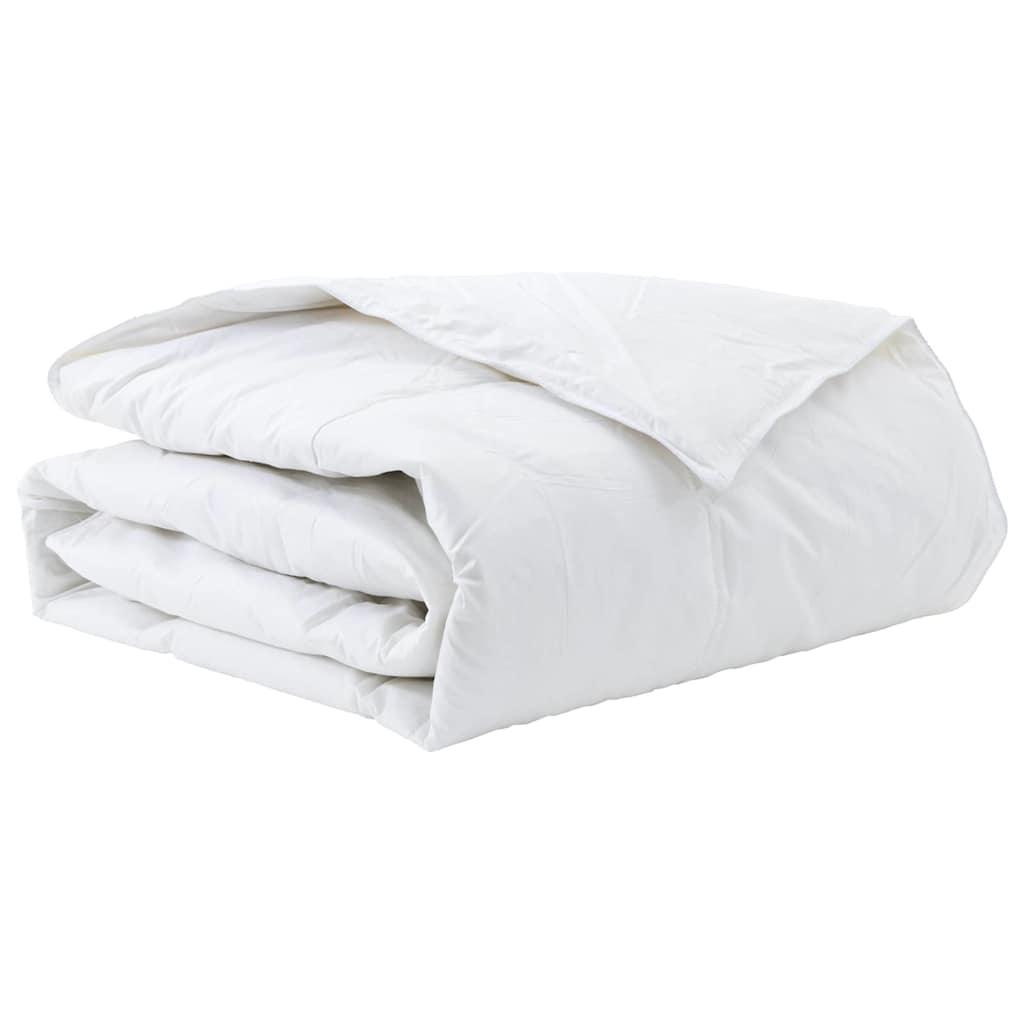 Vidaxl couette hiver blanc 140 x 200 cm plumes
