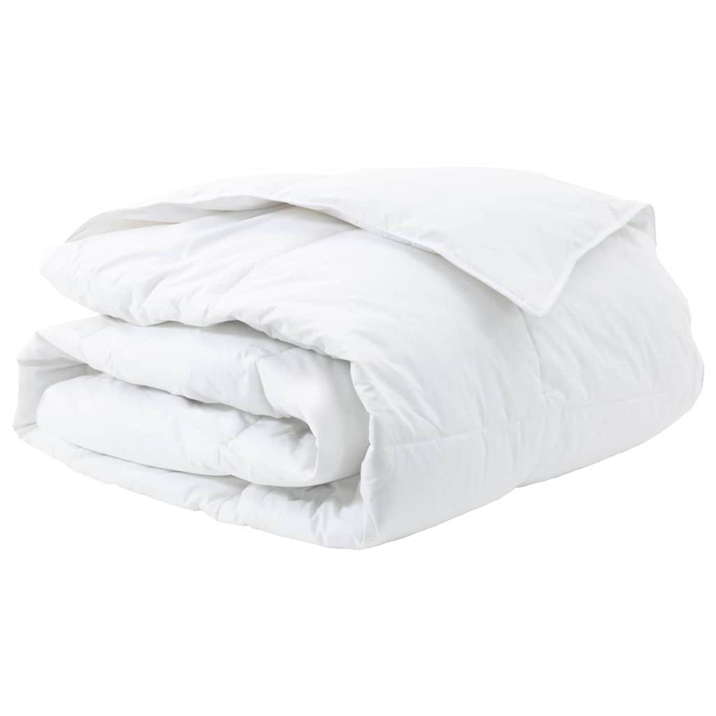 Vidaxl couette hiver blanc 240 x 200 cm plumes