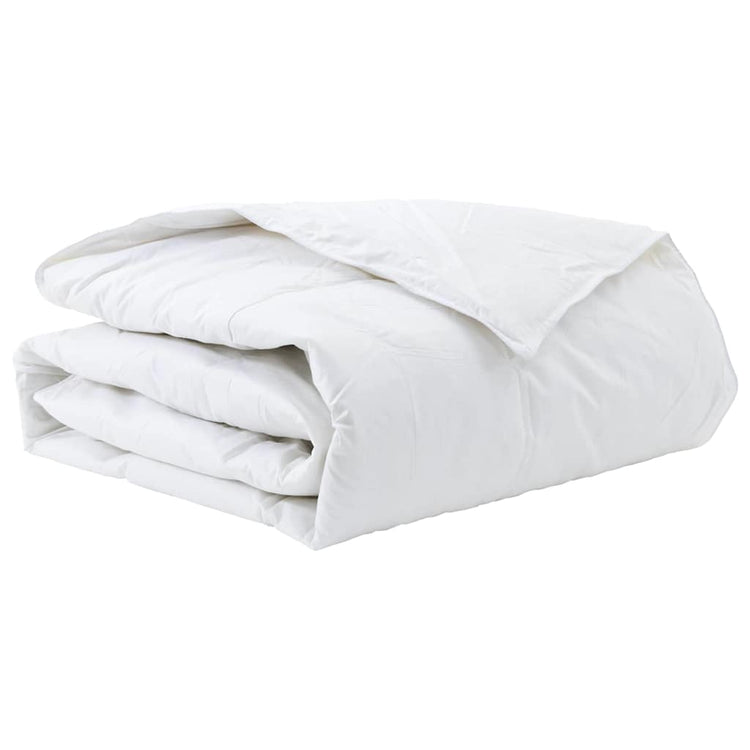 Vidaxl couette hiver blanc 155 x 220 cm plumes