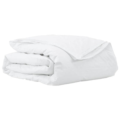 Vidaxl couette 2 en 1 blanc 240 x 200 cm plumes