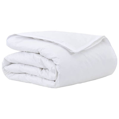 Vidaxl couette 2 en 1 blanc 155 x 220 cm plumes