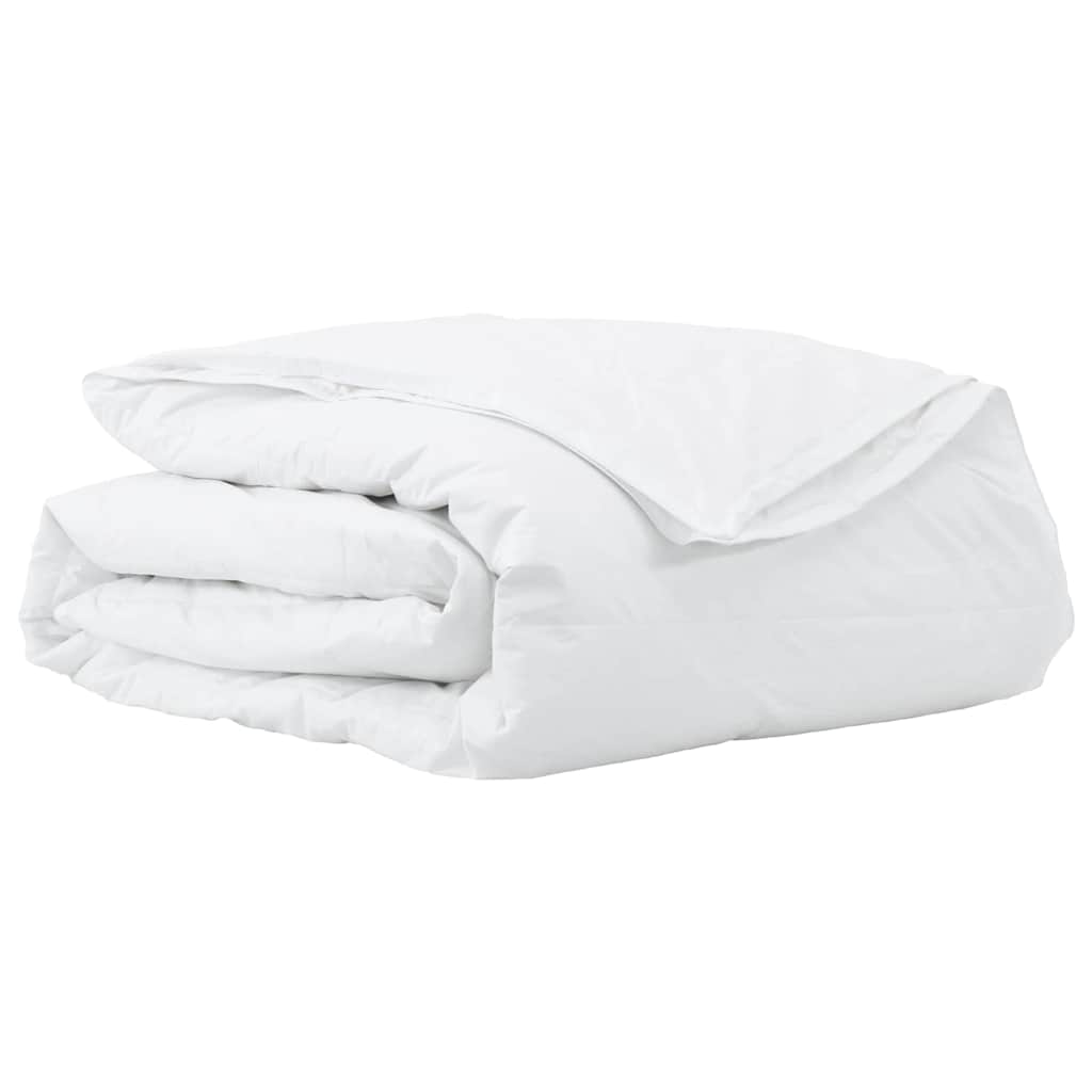 VidaXL couette 2 en 1 blanc 200 x 220 cm plumes