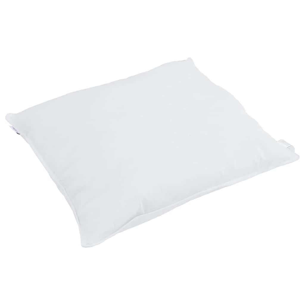 VidaXL oreiller avec coussin blanc 50 x 50 cm plumes